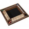 WE Games Travel Wooden 4-Player Shut The Box - 8 inches