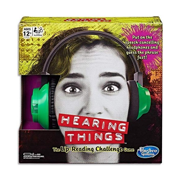 Hasbro Gaming Hearing Things Game, Ages 12 Years and up