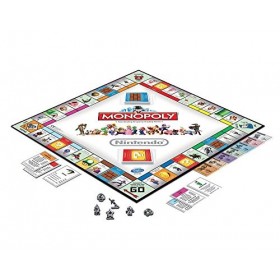 Winning Moves - 232749 - Jeu de Table Monopoly Nintendo Monopoly, Edition Collection Italienne