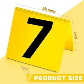 Vicenpal Lot de 10 marqueurs de preuves de scène de détective - Décoration de fête mystère - Tentes didentification pour jeu