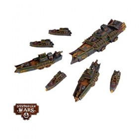 Warcradle Studios Dystopian Wars : Ning Jing - Battlefleet Set