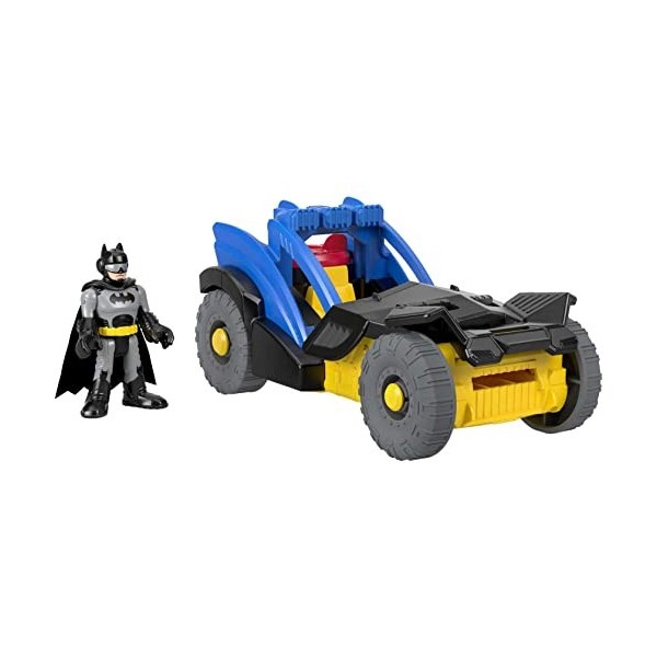 Imaginext DC Super Friends voiture de rallye, munitions et mini-figurine Batman incluses, jouet pour enfant dès 3 ans, GKJ25