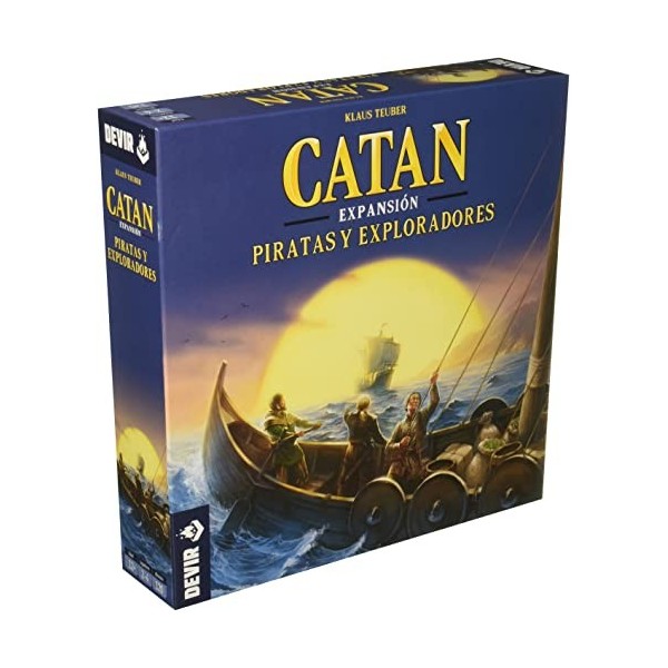 CATAN - Expansion Pirates and Explorers Jeu de société, 1 Mois à 2 Ans, Multicolore Devir BGPIREX 