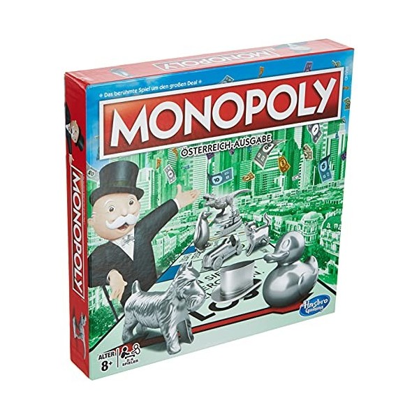 Hasbro Gaming C1009156 - Monopoly Classic Version autrichienne Jeu Famille