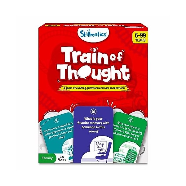 Skillmatics Card Game - Train of Thought, Fun for Family Game Night, Educational Toys, Travel Games for Kids, Teens and Adult