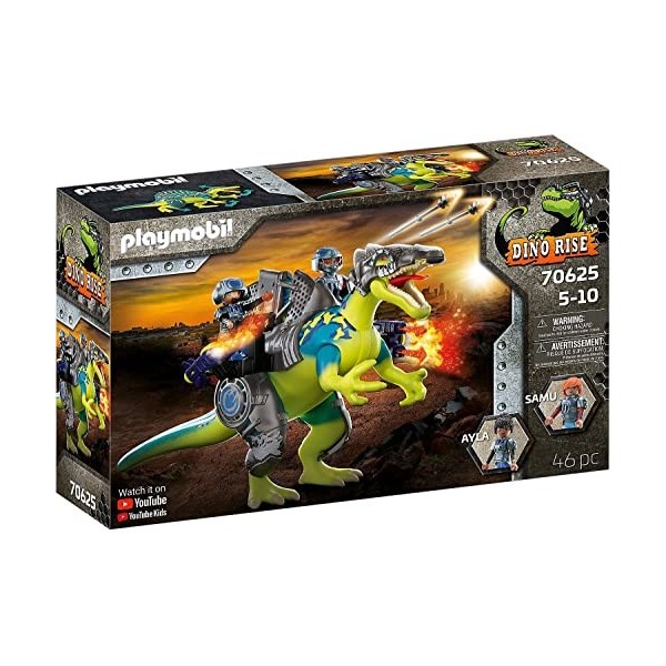 Playmobil 70627 Triceratops et Soldats- Dino Rise- Dino Rise- Dinosaure tricératops