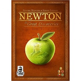 Cranio Creations - CC289, Newton nouvelle édition Jeu de Table Multilingue, Rouge