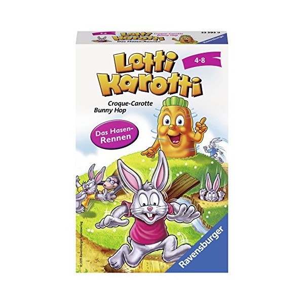 Ravensburger - 233939 - Jeu de Voyage - Croque Carotte - Bunny Hop