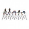 Power Rangers Jeu de rôle : Standee Pack 1 – 191 couleurs autonomes, 28 bases en plastique, accessoire RPG