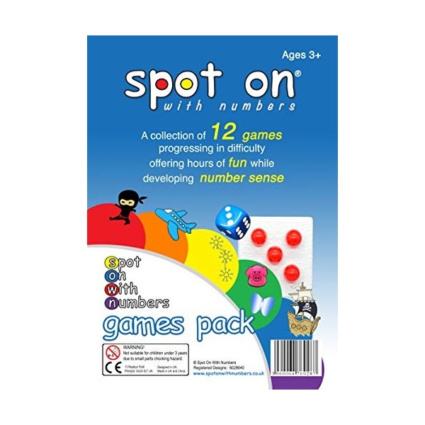 Spot On With Numbers Lot de 12 jeux de mathématiques