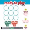 Franklin Field Day Tic Tac Toe Racing for Kids and Adults - Perfect for Backyard Play - Includes 9 Play Space Hoops, 6 Tic Ta