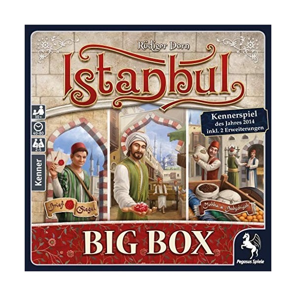 Pegasus Spiele Istanbul 55119G Big Box Jeu de connaisseurs de lannée 2014