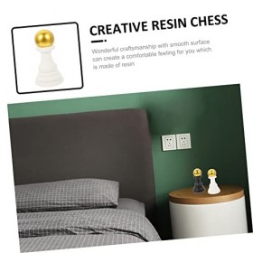 ibasenice Échecs 8 Pièces DÉchecs Simulés Décor À La Maison Décor De Bureau Étagères À Livres pour Le Bureau Décor pour Le B