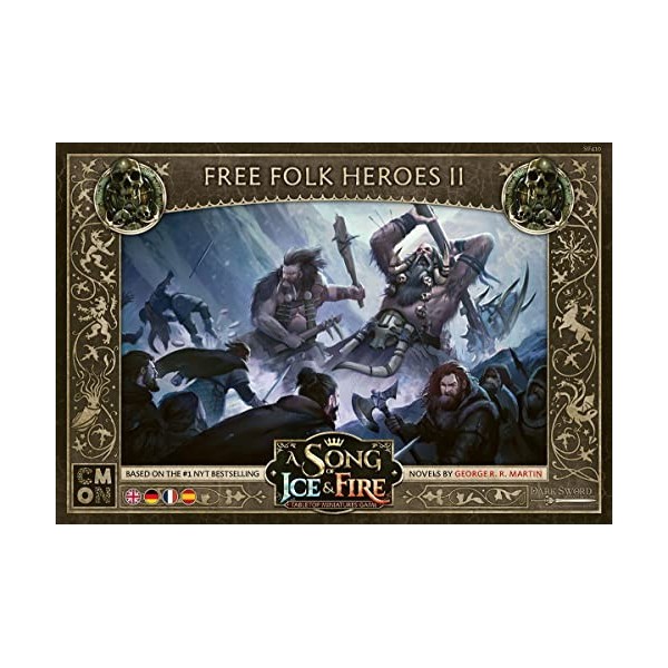 CMON | A Song of Ice & Fire – Heroes des Freis Volkes II | Extension | Table | 2 Joueurs | À partir de 14 Ans | 45+ Minutes |