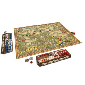 Ghenos Games GHE155 Hansa Teutonica, Big Box jeu de table en italien, multicolore