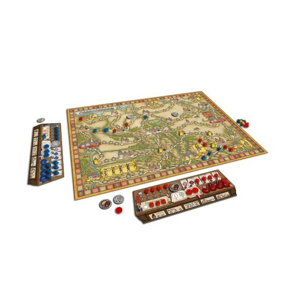 Ghenos Games GHE155 Hansa Teutonica, Big Box jeu de table en italien, multicolore