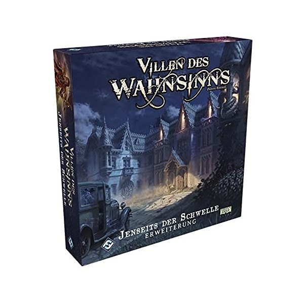 Fantasy Flight Games FFGD1025 Villen de la Folie 2ème Ed. au-delà du seuil dextension en Allemand