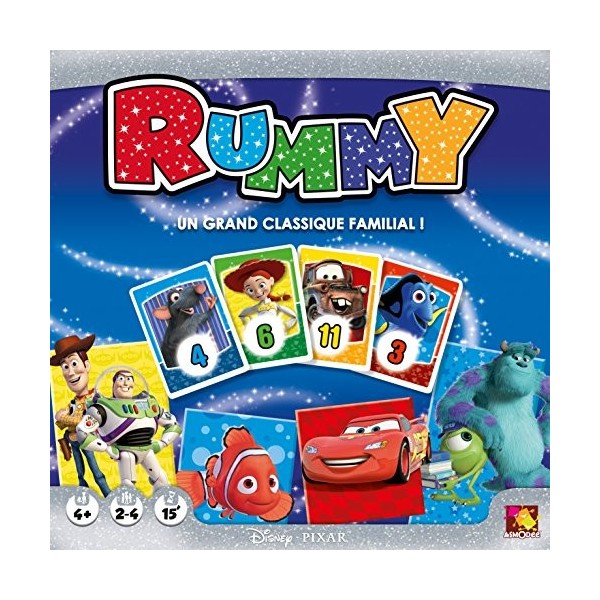 Asmodee - Disrum01 - Jeu De Connaissances - Rummy Disney