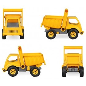 LENA- EcoActives LKW Kipper, ca. 27 cm, Véhicule Jouet de Chantier pour Enfants à partir de 2 Ans, Robuste Camion basculante 