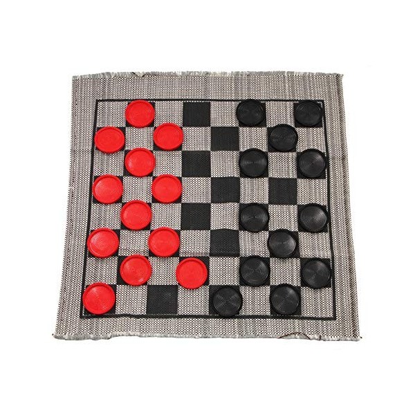 Jumbo Checker Rug Game by Multiflex Designs