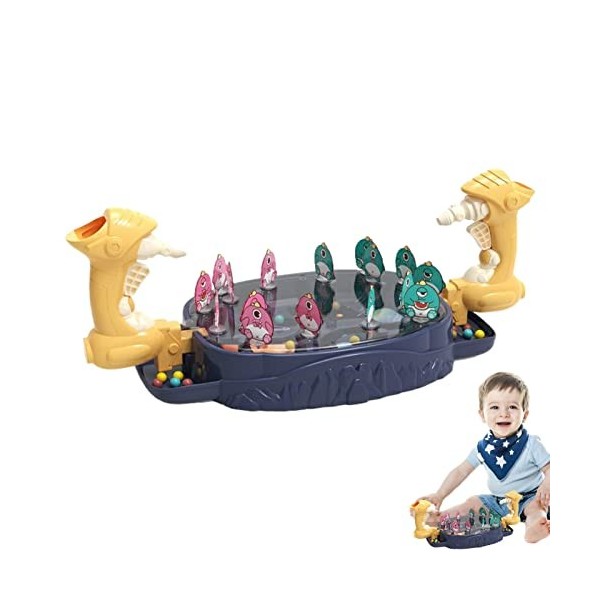 JPSDOWS 3 Pcs Jeu Dino pour Tout-Petit,Jeu de Jouets de Dinosaures à 2 Joueurs | Jeu de société de Bataille de Dinosaures di