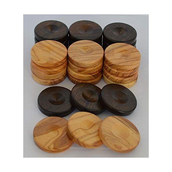 Manopoulos Lot de 30 copeaux de bois dolivier grecque 3,6 cm