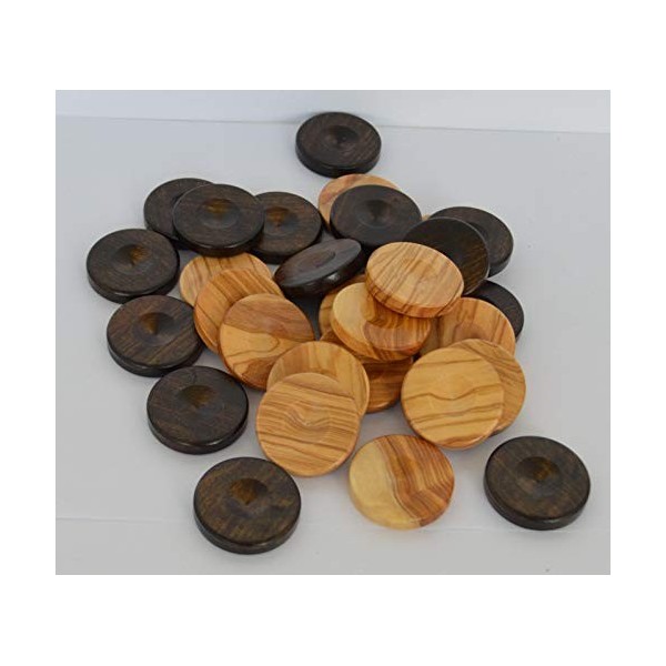 Manopoulos Lot de 30 copeaux de bois dolivier grecque 3,6 cm