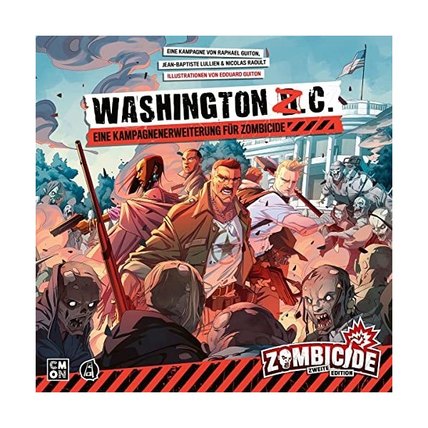 Asmodee | CMON | Zombicide 2e édition - Washington Z.C. | Extension | Jeu dexpert | Dungeon Crawler | 1-6 Joueurs | À partir