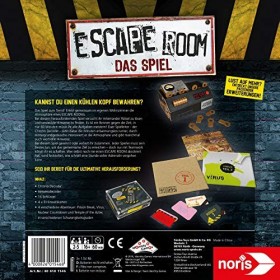 Jeux Noris 606101546&nbsp;–&nbsp;Escape Room avec 4&nbsp;cas et Chrono Décodeur [VERSION ALLEMANDE]