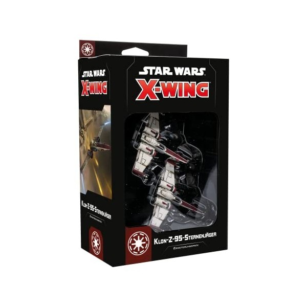 Atomic Mass Games Asmodee Star Wars : X-Wing 2e Edition - Klon-Z-95 Chasseur détoiles | Extension | Tabletop | 2 Joueurs | À