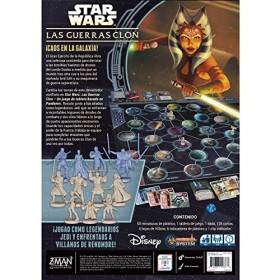 Z-Man Games ZM7126ES Star Wars : Les guerres clones Jeu de société espagnol 1 à 5 joueurs