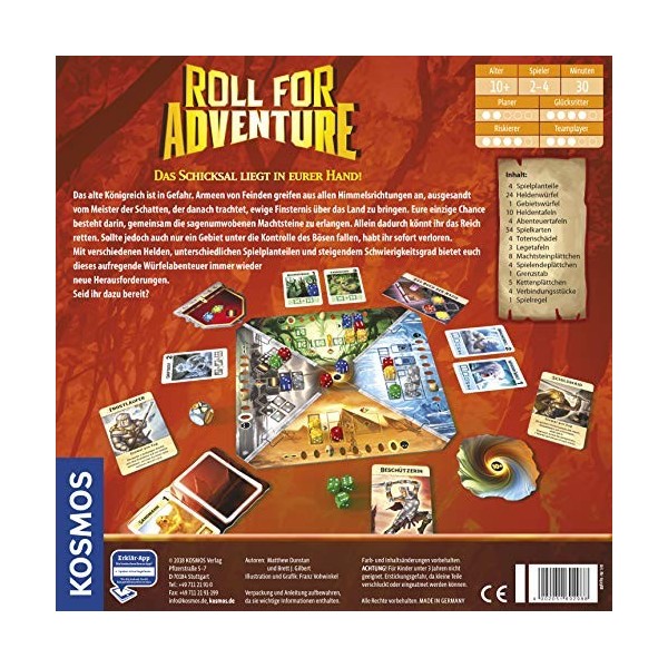 Kosmos Jeux 692988 Roll for Adventure