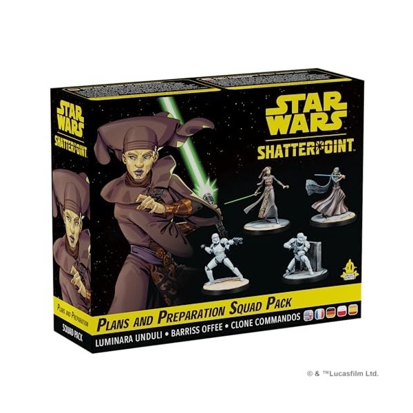 Atomic Mass Games Star Wars Shatterpoint : Plans and Preparation Squad Pack Jeu de Figurines de Table À partir de 14 Ans 2 Jo