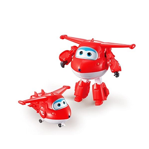 Super Wings Jett 5 Transforming Character Easy Transformation Character Preschool Kids Toys for 3+ Year Old Boys Girls