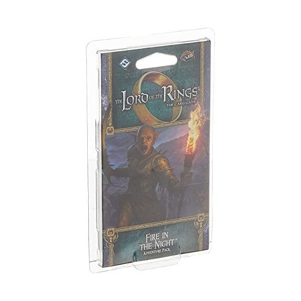 Fantasy Flight Games, Lord of The Rings LCG: Adventure Pack: Fire in The Night, Card Game, Ages 13+, 1 to 2 Players, 45 to 60