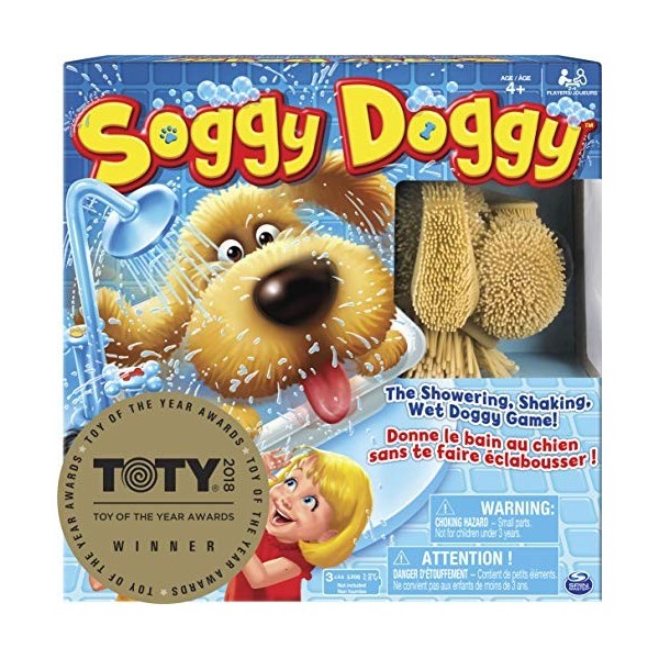 Spin Master Soggy Doggy Board Game for Kids with Interactive Dog Toy