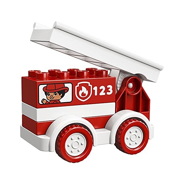 LEGO DUPLO Le camion de pompiers, Ensemble de démarrage camion de pompier pour tout-petits de 1,5 ans, 100 pièces, 10917