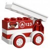 LEGO DUPLO Le camion de pompiers, Ensemble de démarrage camion de pompier pour tout-petits de 1,5 ans, 100 pièces, 10917