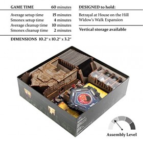 Organiseur en bois compatible avec Betrayal at House on The Hill