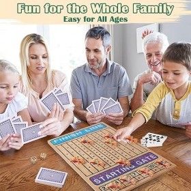 pologmase société Courses Chevaux - Jeux société Course pour Une fête Amusante et Une soirée Jeux en Famille | Jeux société C