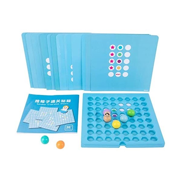 Voiakiu 3 Pcs société Sudoku en Bois | Jeu dentraînement Sokoban à la pensée logique,Kindergarten Intelligence Liquidation C