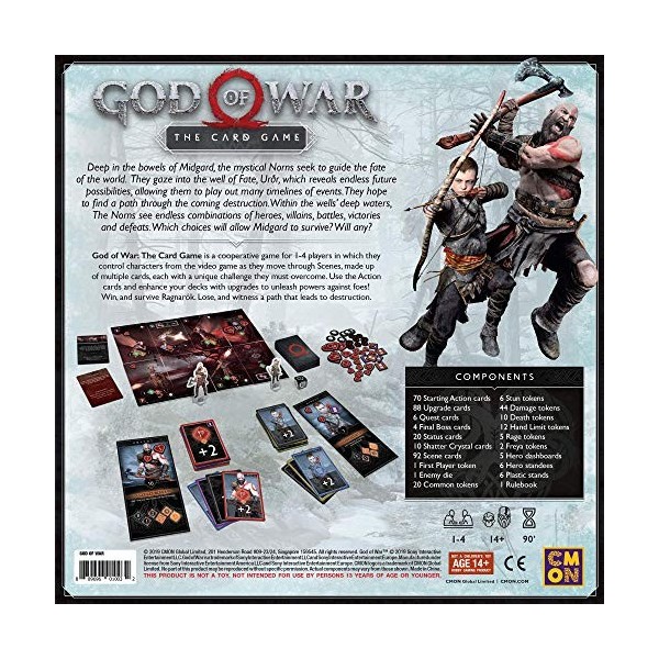 CoolMiniOrNot God of War: The Card Game: A Game by Alex Olteanu & Fel Barros