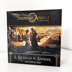 Asmodee - Le Seigneur des Anneaux, Le Jeu de Cartes: LÉveil dAngmar, Expansion Héros, Édition en Italien, 10716