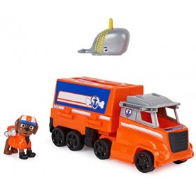 Pat Patrouille Big Truck Pups - Camion + Figurine Zuma - Rejoins Pat Patrouille Mission Camion Avec Zuma & Véhicule 22 Cm -