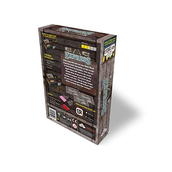 Escape Room The Game Expansion Pack - Wild West Express | Solve The Mystery Jeu de société pour adultes et adolescents