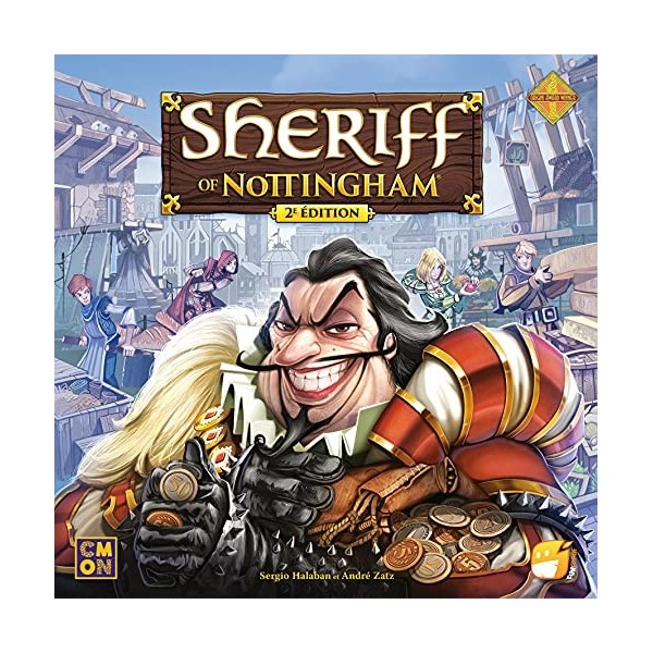 Funforge | Sheriff of Notthingham - 2ème édition | Jeu de société | À partir de 14 ans | 3 à 6 joueurs | 60 minutes