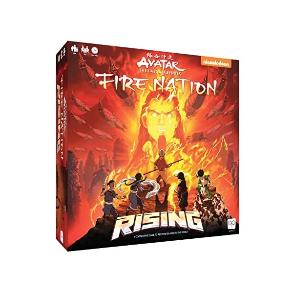 The OP USAopoly - Rising Avatar Fire Nation - Jeux De Société - Jeux De Société - De 10 Ans - 1 à 5 Joueurs - en Anglais