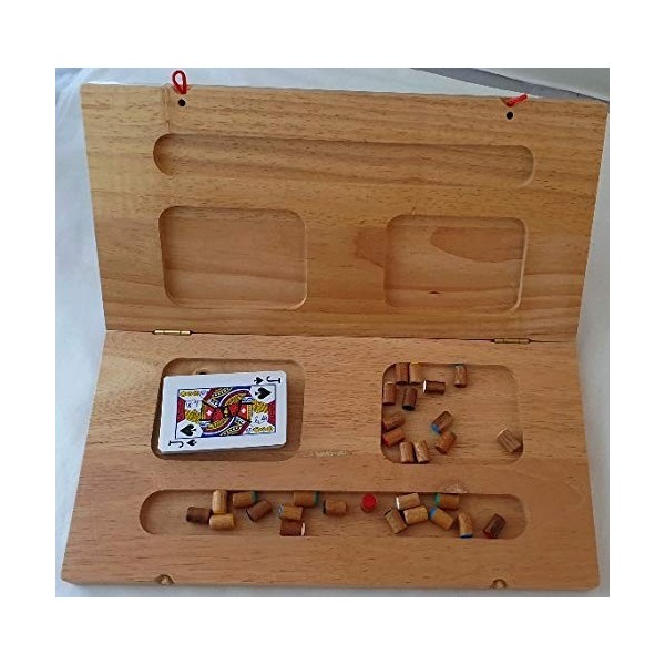 jeu de tock Nouveau ou toc 6 Joueurs Plateau en Bois 36 x 36 cm