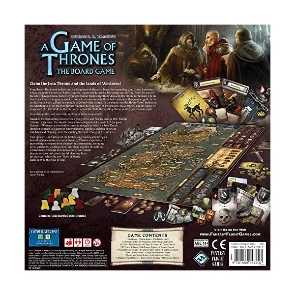 A Game of Thrones The Board Game, 2ème Édition Version ANGLAISE 