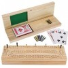 WE Games Set de Cribbage en Bois Massif